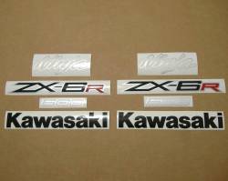 Kawasaki ZX-6R 2012 Ninja black logo graphics