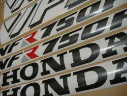 Honda VFR 750F 1990 white stickers kit