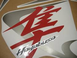 Suzuki Hayabusa GSX1300R 2008 red decals kit