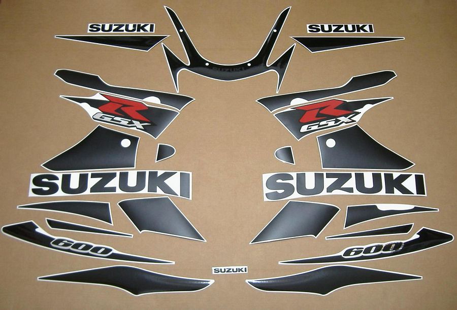 Suzuki GSXR 600 K2 black stickers