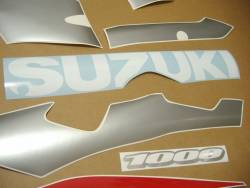 Suzuki GSX-R 1000 2002 red adhesives set