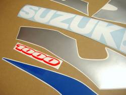 Suzuki GSXR 1000 2002 white labels graphics