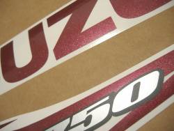 Suzuki 750 2012 black complete sticker kit