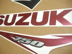 Suzuki GSX-R 750 2012 black stickers set