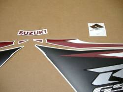 Suzuki 750 2012 black stickers kit