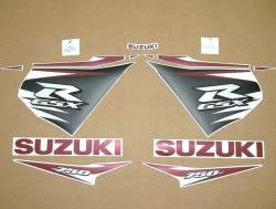 Suzuki GSXR 750 L2 black stickers