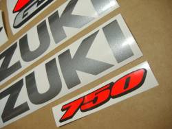 Suzuki GSXR 750 L1 white stickers
