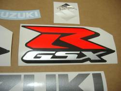 Suzuki GSX-R 750 2011 white stickers set