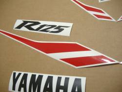 Yamaha R125 2012 black stickers