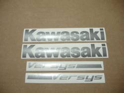 Kawasaki Versys KLE650 2007 red graphics set