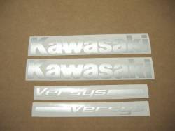 Kawasaki Versys KLE650 2007 black full stickers kit