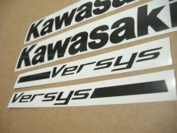 Kawasaki Versys KLE650 2007 2008 silver decals kit 