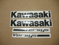 Kawasaki Versys KLE650 2007 2008 silver graphics set