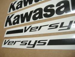 Kawasaki Versys KLE650 2007 2008 silver decals set