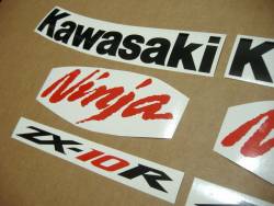 Kawasaki ZX10R 2008 custom adhesives set