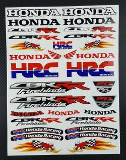 Honda cbr fireblade woody woodpecker hrc stickers logo kit