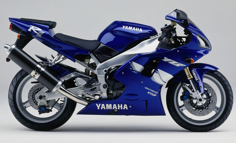 Yamaha R1 1999 4xv blue adhesives set