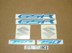 Suzuki GSR 750 L1 white full decals kit