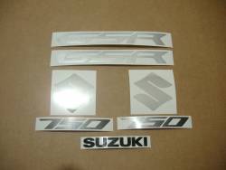 Suzuki GSR 750 L3 blue logo graphics