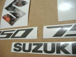 Suzuki 750 2012 white stickers kit
