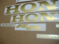 Honda CBR 1000RR 2006 Fireblade gold stickers