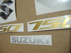 Suzuki GSR 750 2012 black decals kit 