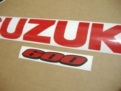 Suzuki GSXR 600 L3 white full decals kit