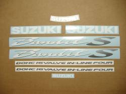Suzuki 600S 2002 Bandit blue full decals kit