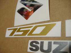 Suzuki 750 2012 red stickers kit