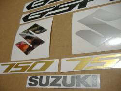 Suzuki 750 2012 red complete sticker kit