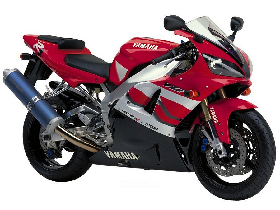 Yamaha R1 2000 RN05 red labels graphics