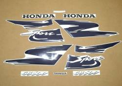 Honda CB 500S 1998 yellow stickers