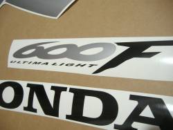 Honda 600 F4 2000 yellow stickers set