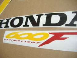 Honda CBR 600 F4 1999 black decals kit 