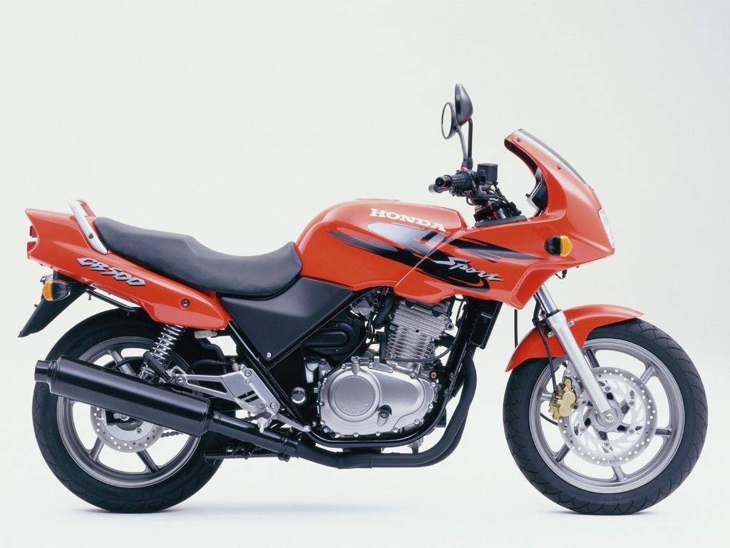 Honda CB500S 1998 orange adhesives set