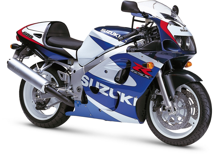 Suzuki GSX-R 600 2000 white adhesives set