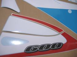 Suzuki GSXR 600 SRAD white decals