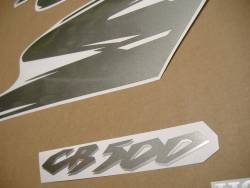 Honda CB500S 1999 black adhesives set