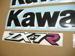 Kawasaki ZX-7R 1997 Ninja green stickers
