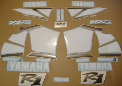 Yamaha YZF R1 2001 RN05 blue decal set