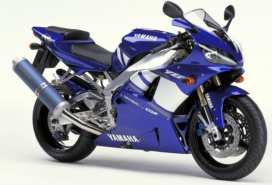 Yamaha R1 2001 RN05 5pw blue stickers