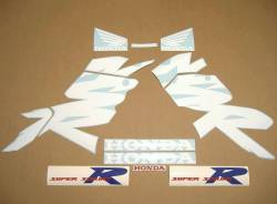 Honda 125R 2000 white complete sticker kit