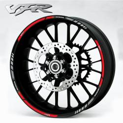 Honda VFR 800i rc36 rc46 red wheel rim stripes lines stickers kit