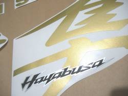 Suzuki Hayabusa custom gold 2008 2009 stickers set