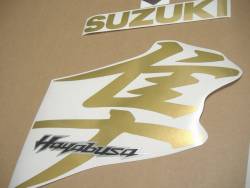 Suzuki Hayabusa custom gold 2010 2011 stickers kit