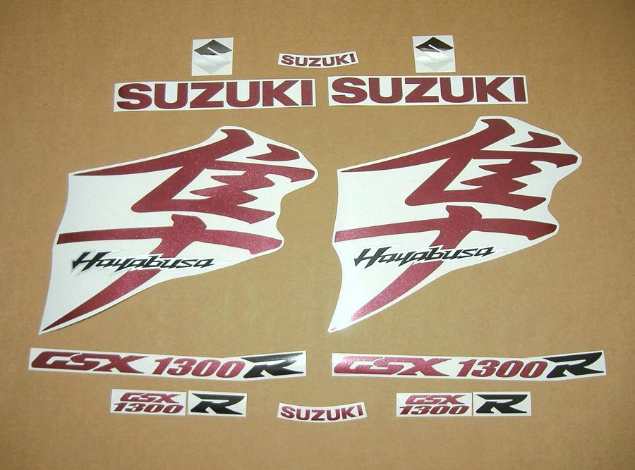 Suzuki Hayabusa burgundy red 2008 k8 k9 graphics kit