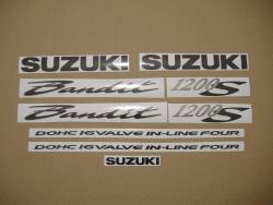 Suzuki 1200S 2001 silver stickers set