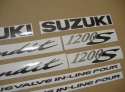 Suzuki 1200S 2001 Bandit silver stickers