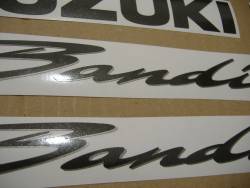 Suzuki GSF 1200S 2001 silver decals kit 
