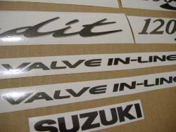 Suzuki GSF 1200S K1 silver Bandit decals